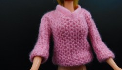 1623 1965 BARBIE VACATION TIME PINK SWEATER  or BLACK PLASTIC CAMERA CHOICE